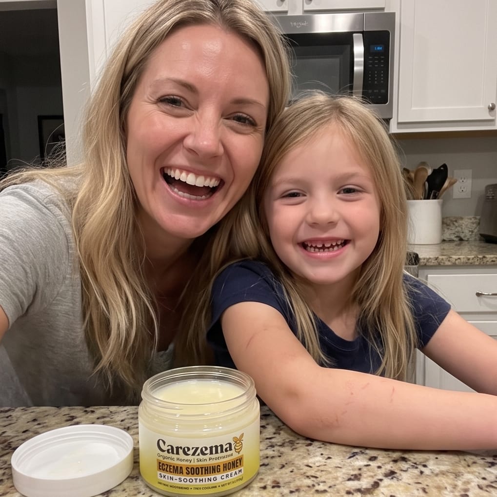 Customer photo review of Korean Honey Eczema-Soothing Cream for your kids