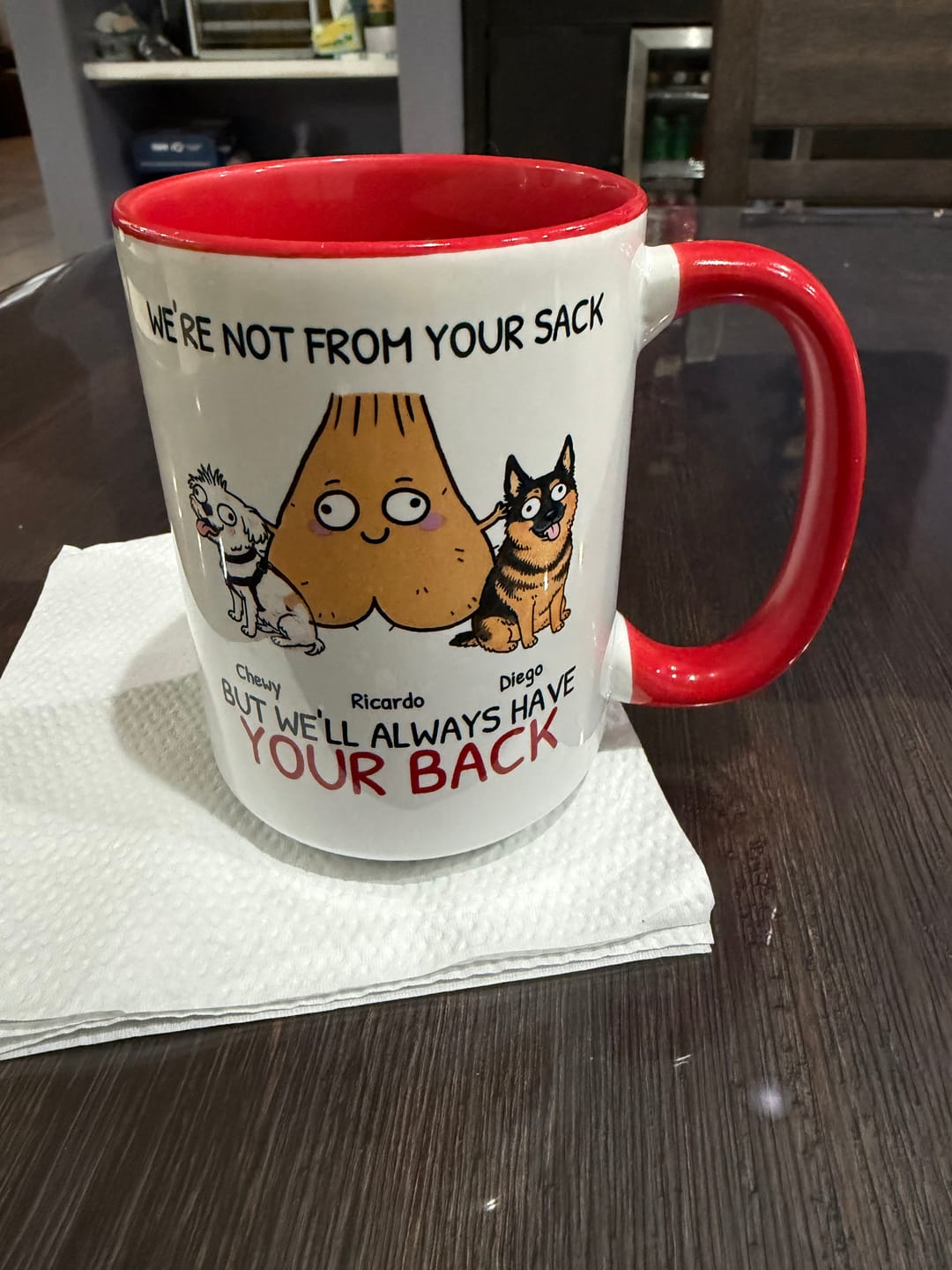 Customer photo review of Personalized Mug - Not from your sack