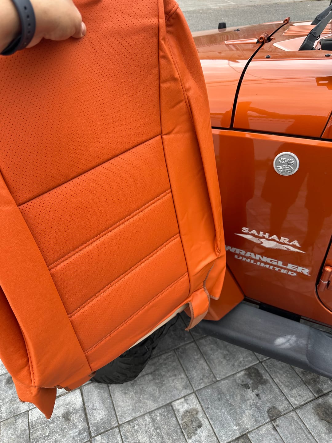 Customer photo review of Premium Custom-Fit Seat Covers