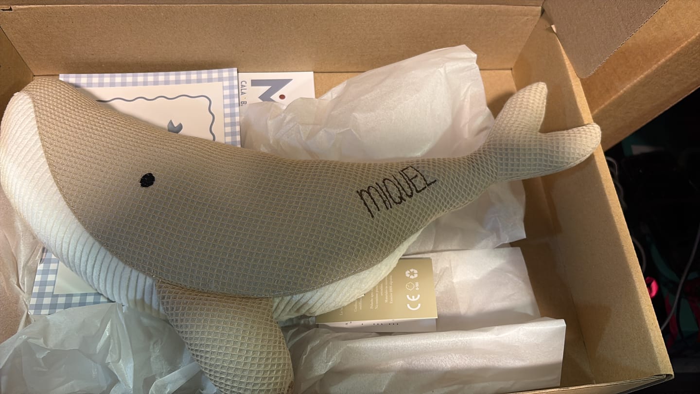 Customer photo review of La ballena Susi Personalizada