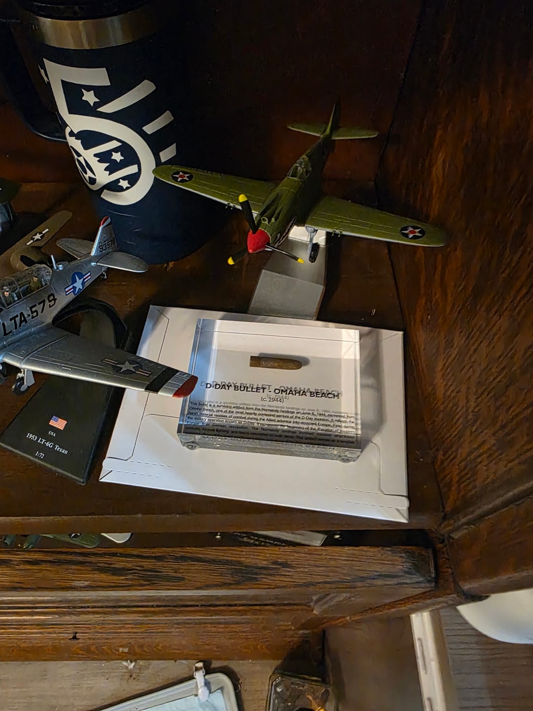 Customer photo review of D-Day Bullet Artifact Display (Pre-Order)
