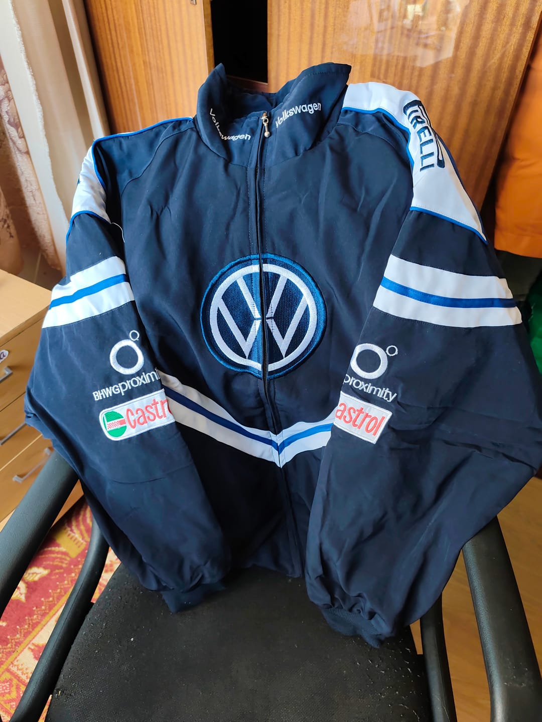 Customer photo review of Vintage Volkswagen Racing Jacket