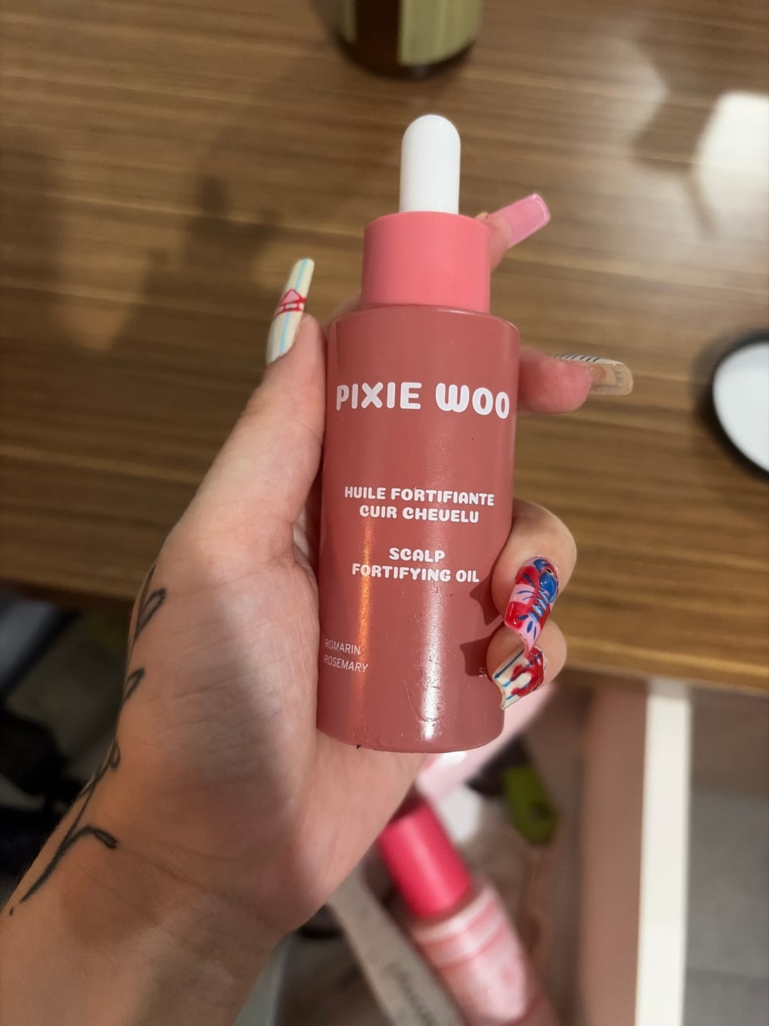 Customer photo review of Pre-Wash Scalp fortifying oil - Rosemary
