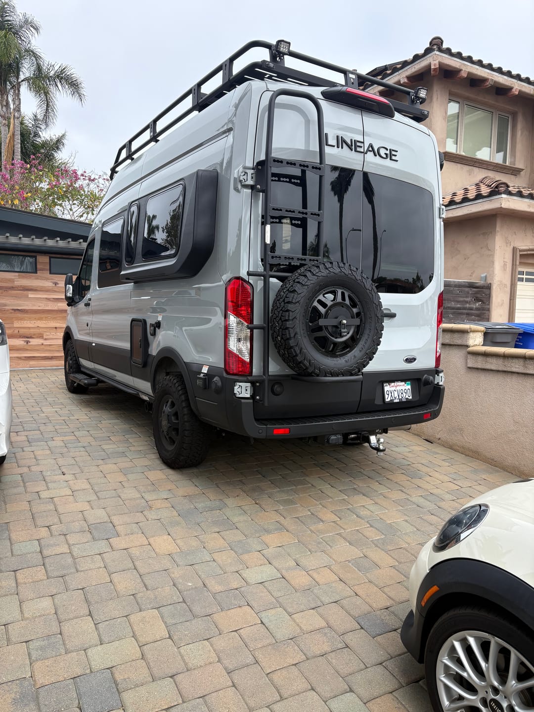 Customer photo review of Spare Tire Rack Hardware for Grand Design Lineage Series VT