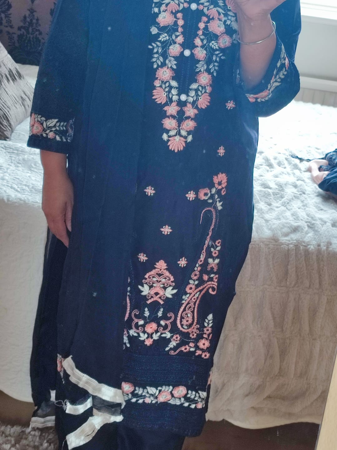 Customer photo review of HK358 Zulfa Mummy n Me Linen Outfit