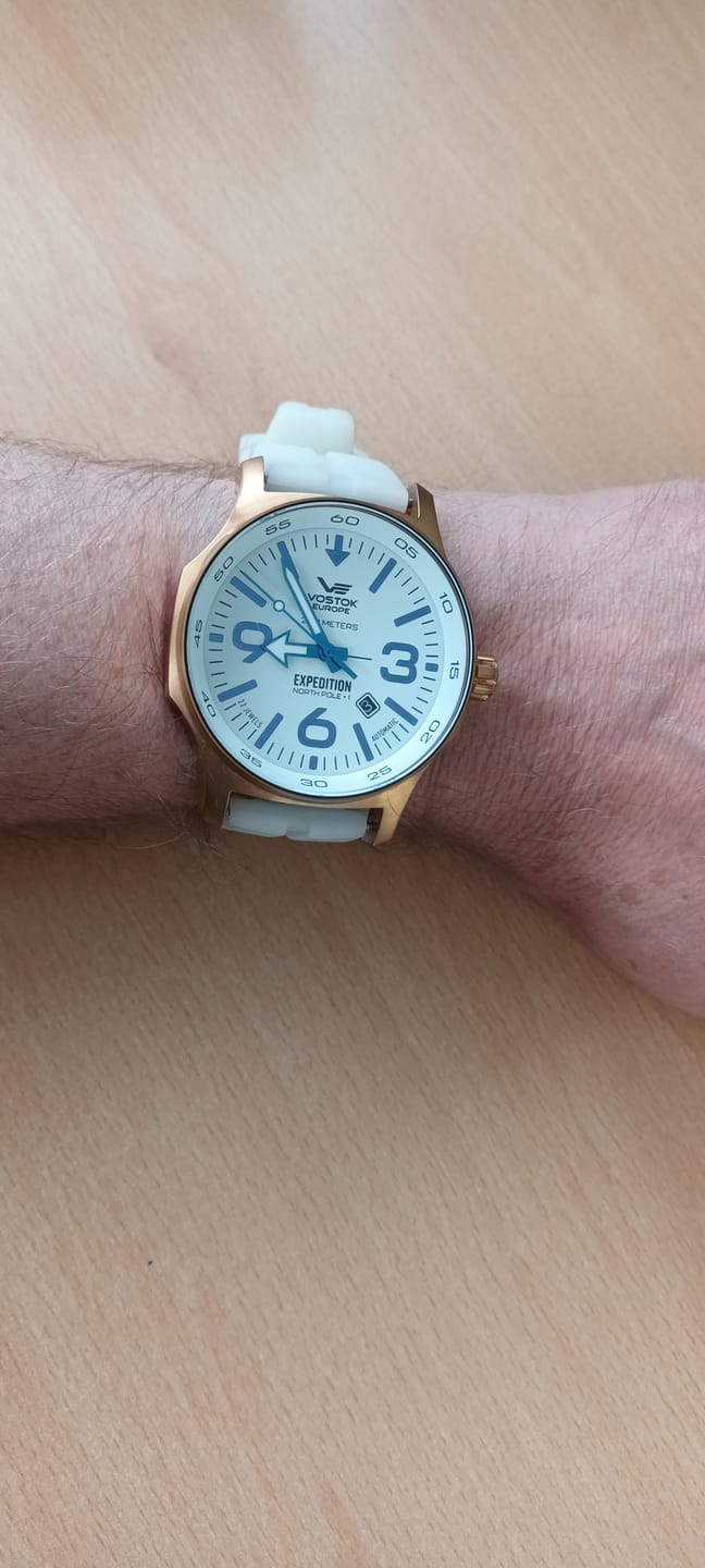 Customer photo review of Almaz / Expedition (22mm) LUMINOUS SILICONE STRAP - RSG Buckle