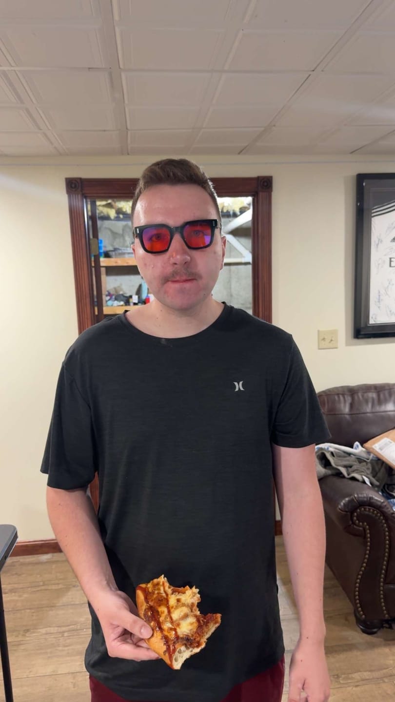 Customer photo review of THE ASTON BLUE LIGHT BLOCKERS 2.0
