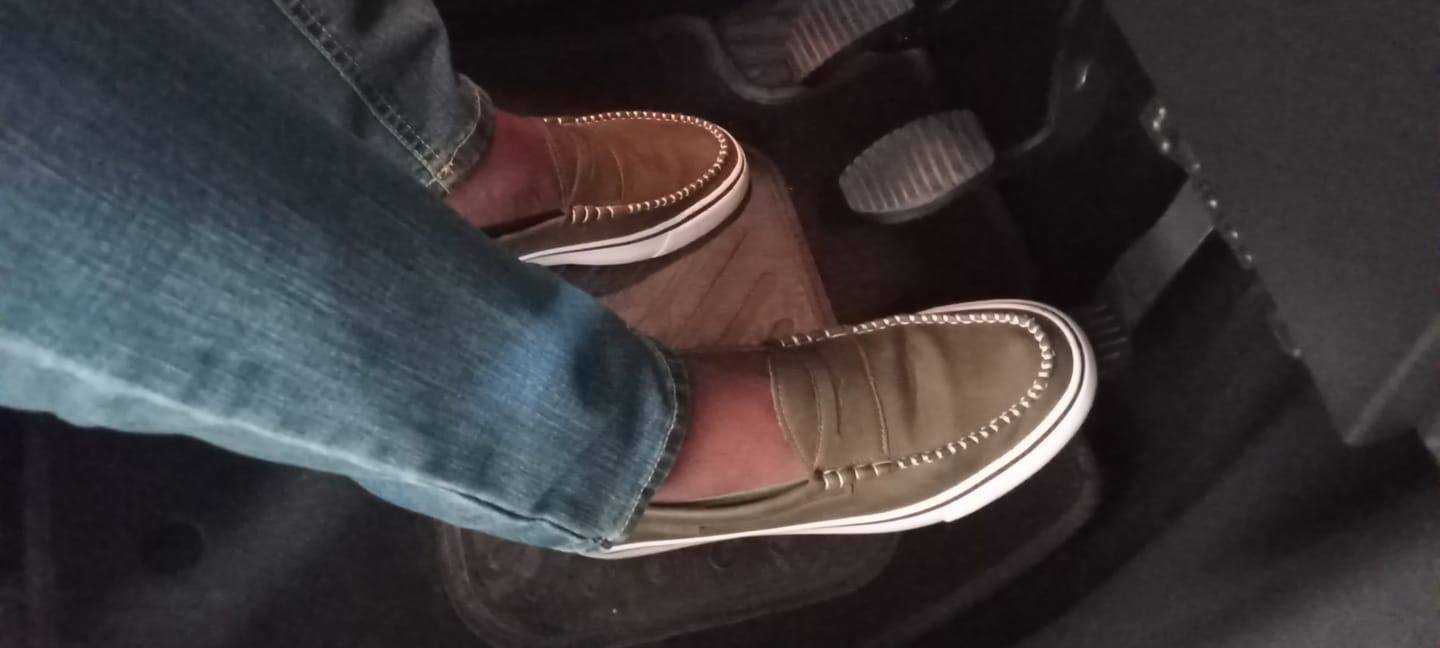 Customer photo review of Mazerata Vinny 1 Faux Nubuck Loafer - Olive