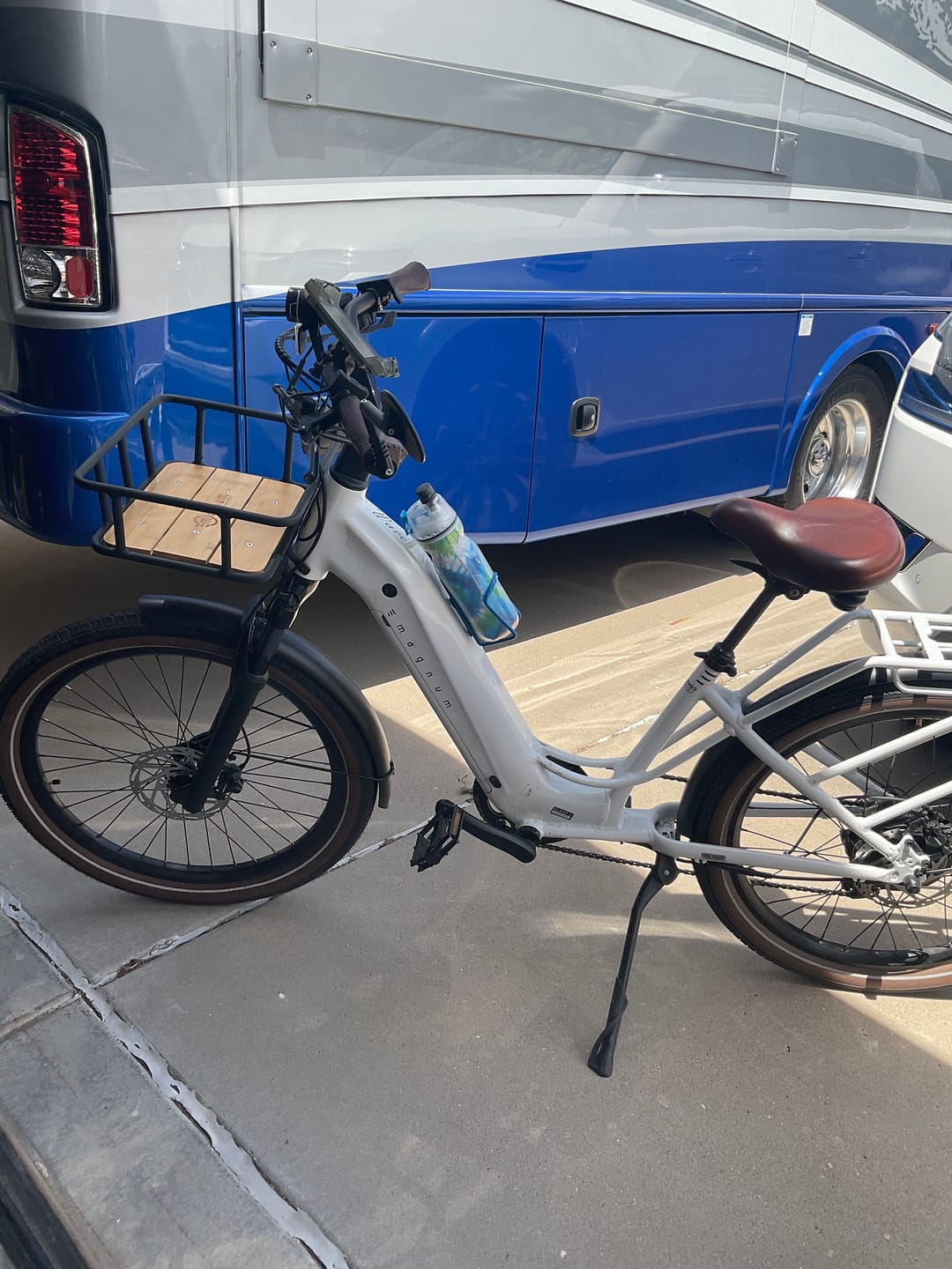 Customer photo review of Multi-Purpose Front Cargo Basket