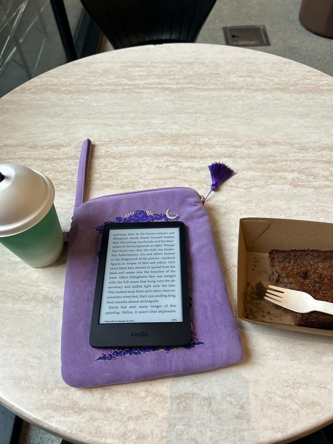 Customer photo review of Otherworldly eReader Sleeve - Lilac