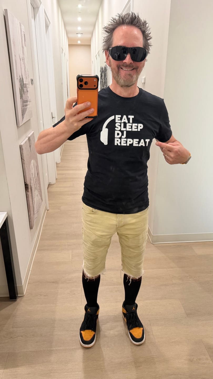 Customer photo review of Eat, Sleep, DJ, Repeat T-Shirt