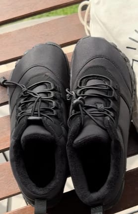 Customer photo review of Chaussures de Randonnée Chaudes Pieds Nus