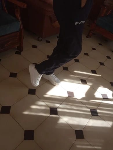 Customer photo review of Baskets plateforme décontractées à lacets pour Femmes