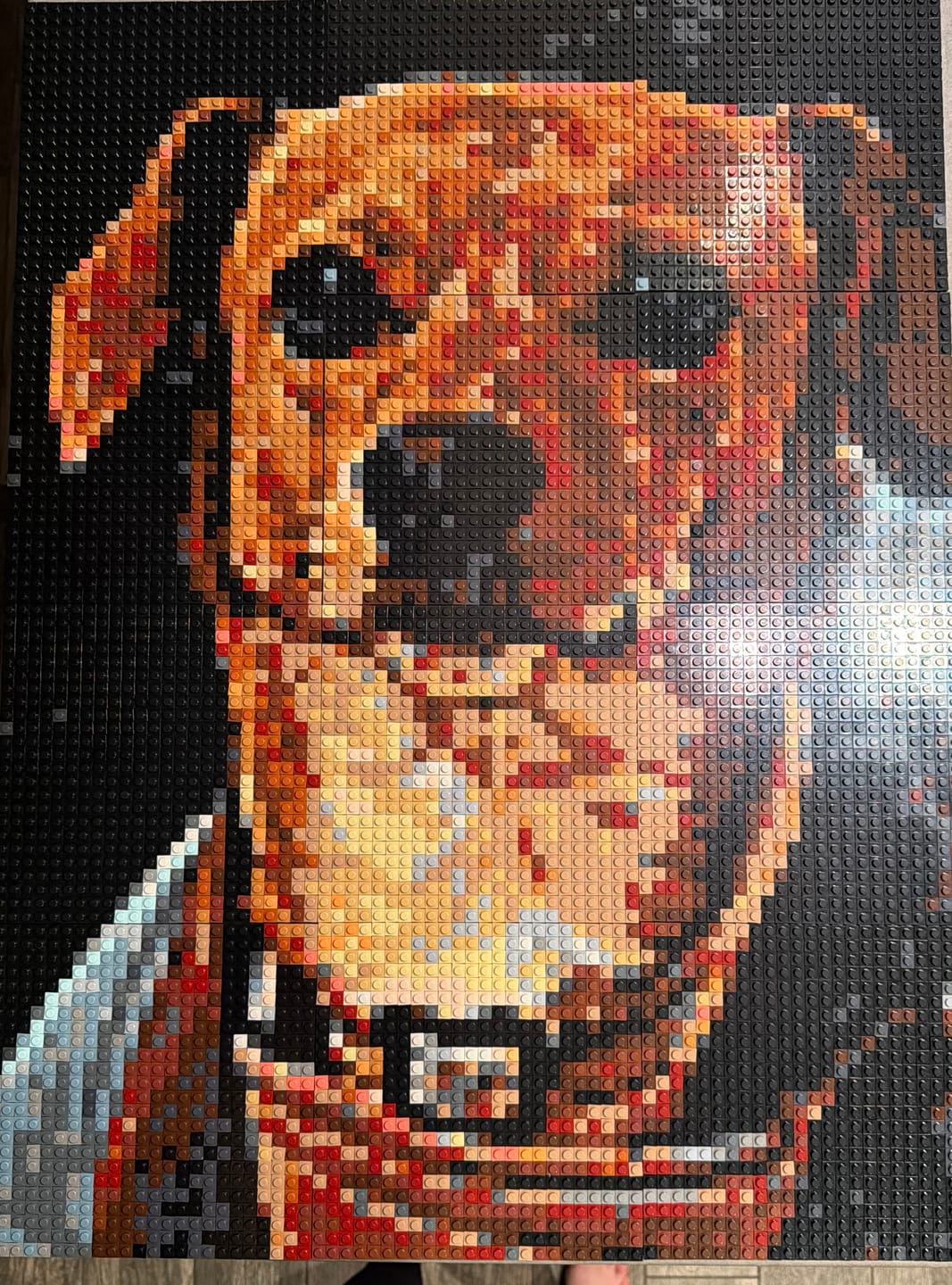 Customer photo review of Custom Design Brick Mosaic - 3x4 baseplates
