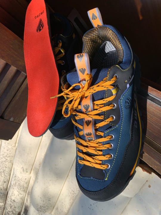 Customer photo review of Chaussures de randonnée antidérapantes avec coussin amortissent-Homme