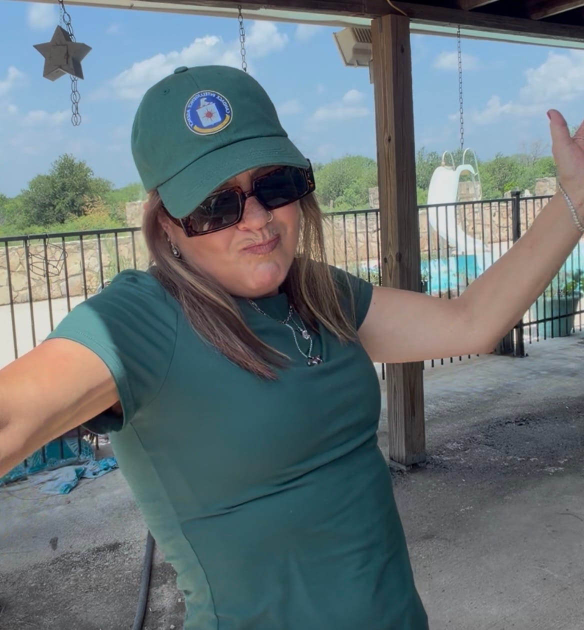 Customer photo review of Candace Intelligence Agency Hat