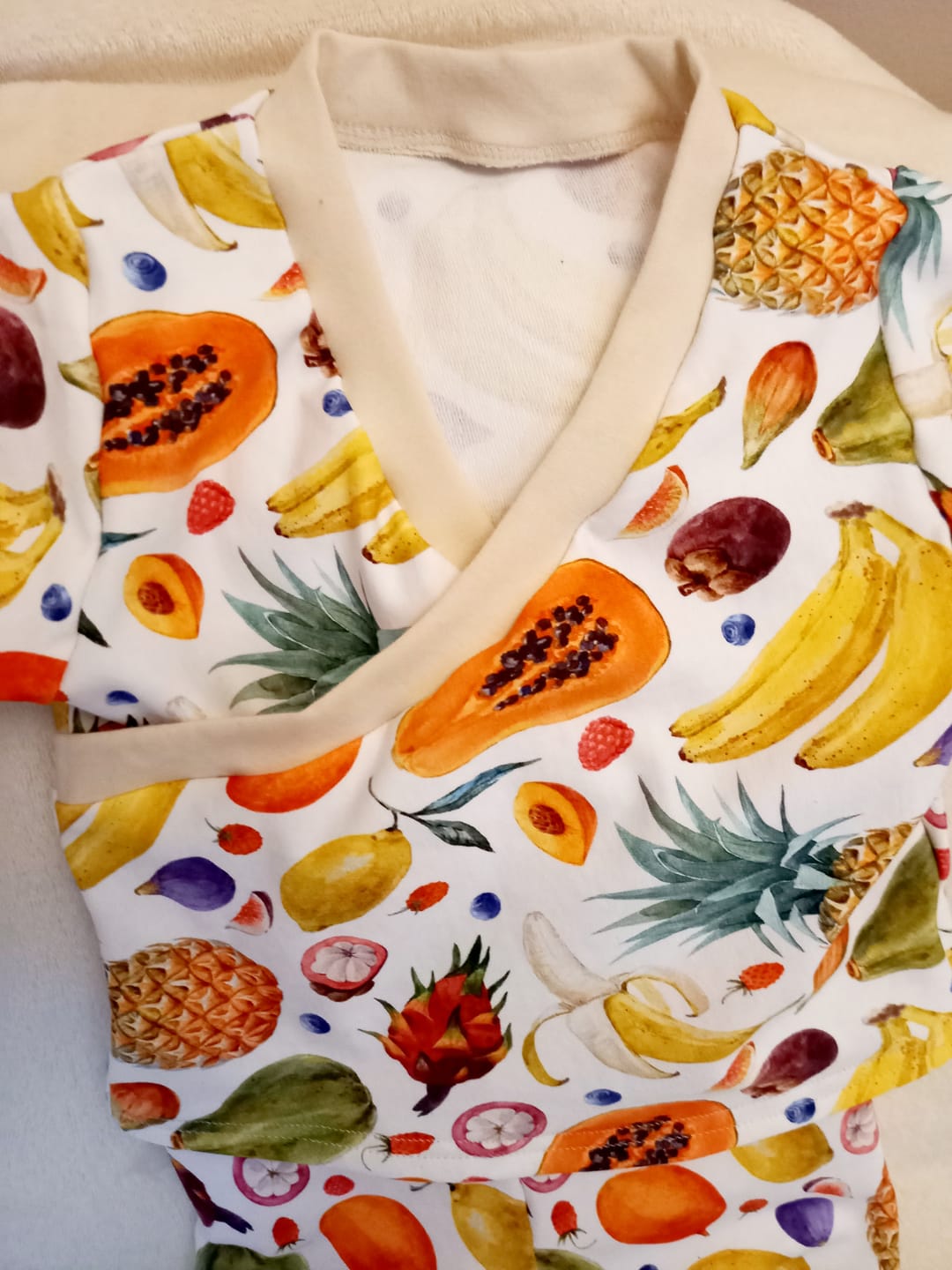 Customer photo review of Mix Fruits Digital French Terry Fabric