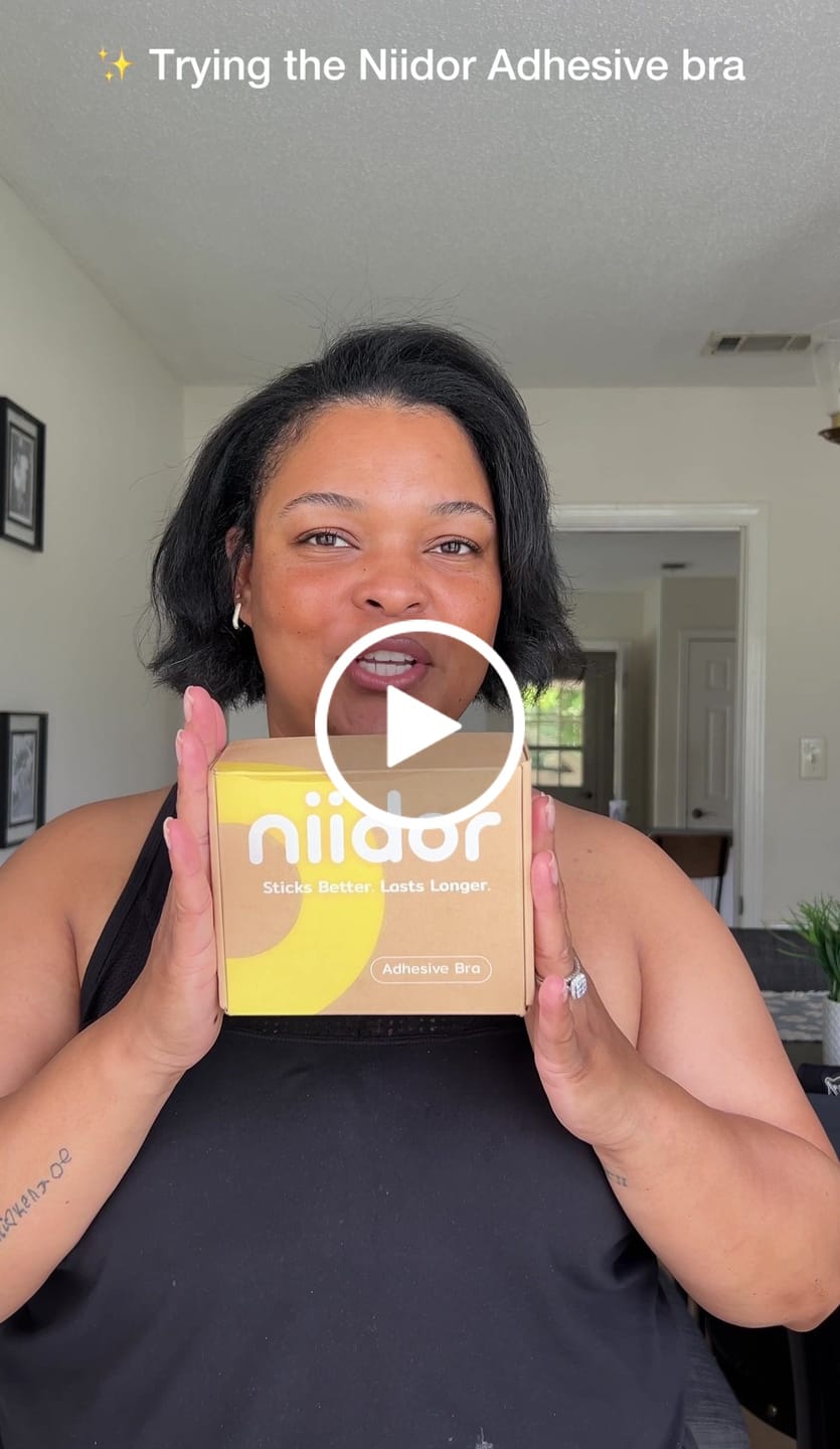 Customer video review of Silicone Adhesive Bra