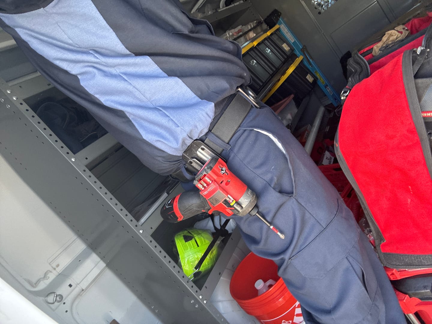 Customer photo review of PinPal | Gravity-Locking Tool Holster