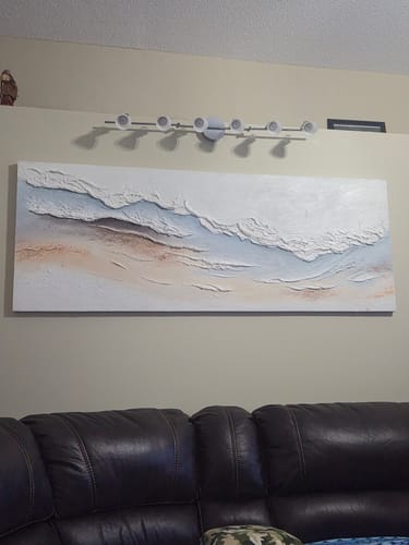 Customer review photo for Plaster Art Texture Painting #SG456