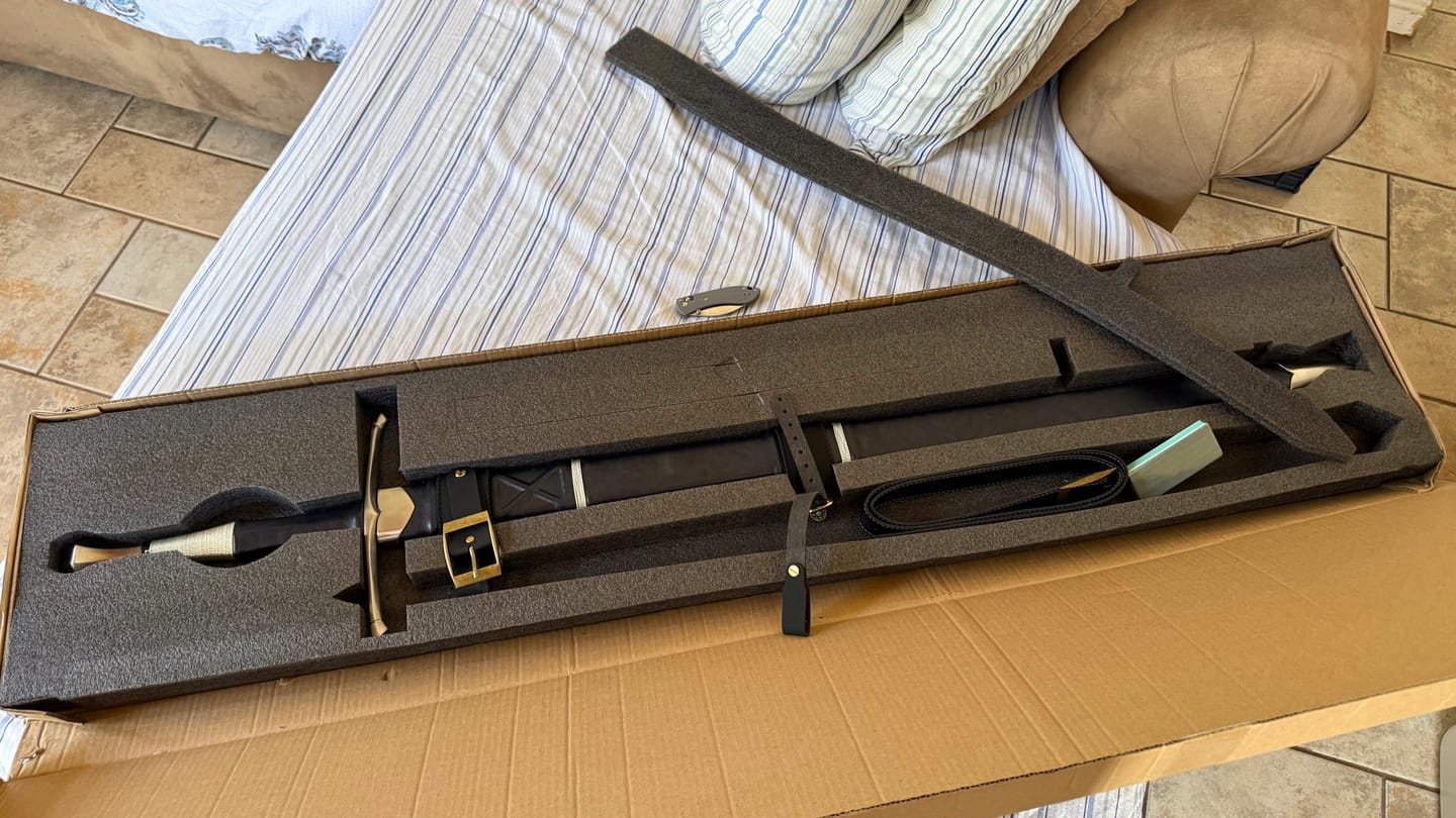 Customer photo review of The Dragonwhisper Longsword