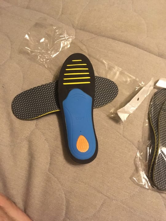 Customer photo review of Semelles orthopédiques de soutien de la voûte plantaire