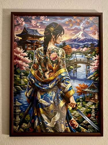 Customer photo review of Japanese Tattoo Warrior Woman (80 Colors)