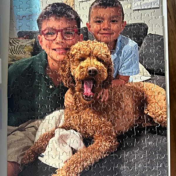 Customer photo review of Custom Memory Photo Puzzle