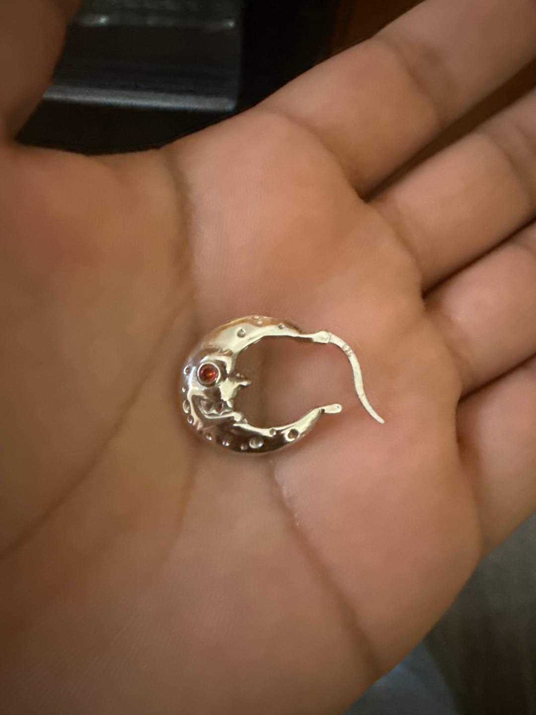 Customer photo review of LUNA HOOP EARRING