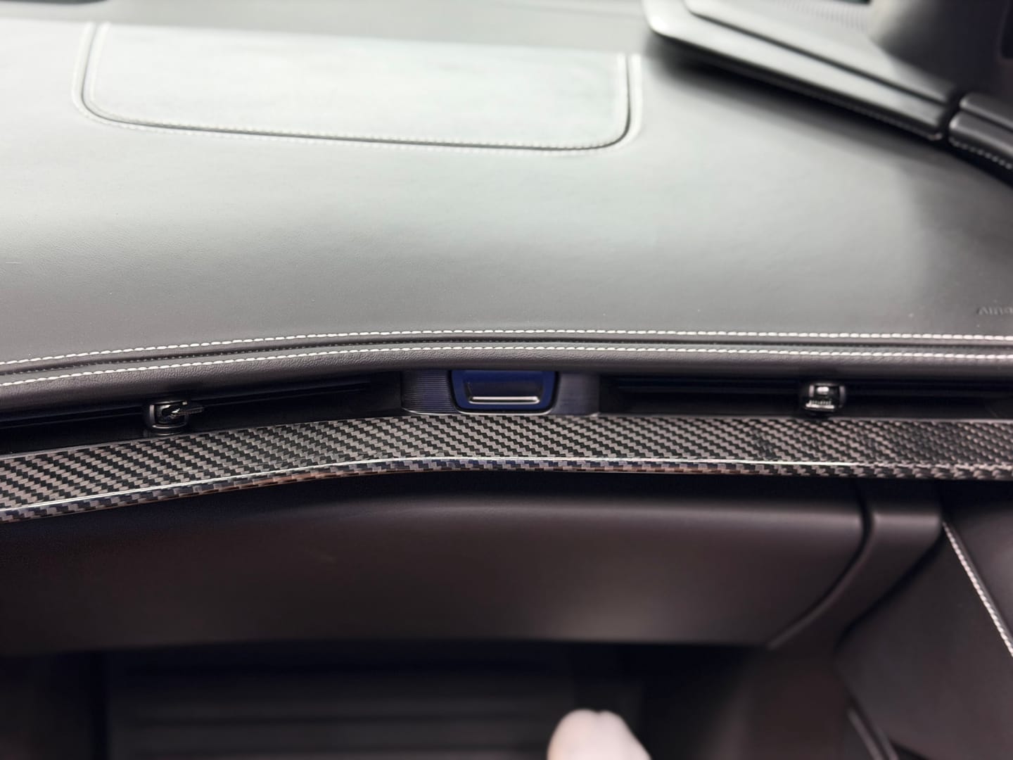 Customer photo review of 2026+ C8 Corvette Carbon Fiber Dash Trim Cover | Chrome Delete