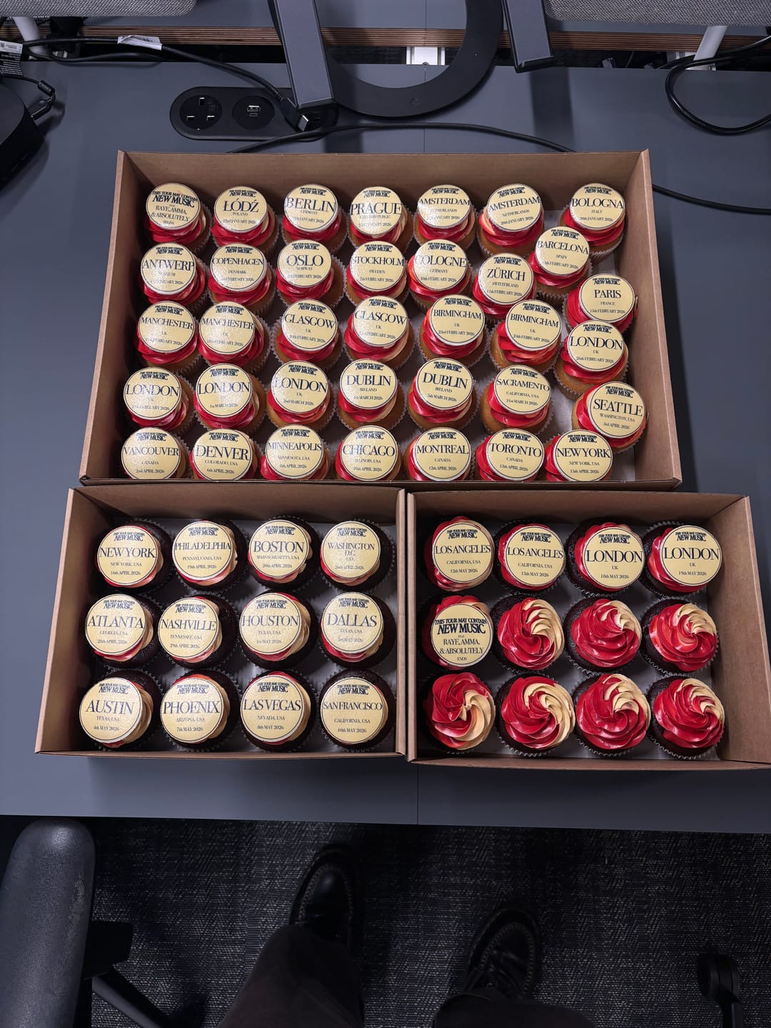 Customer photo review of Corporate Cupcakes with Logos