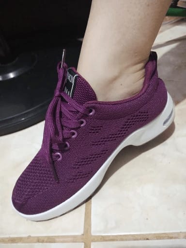 Customer photo review of Baskets RUNNING Respirantes pour femmes