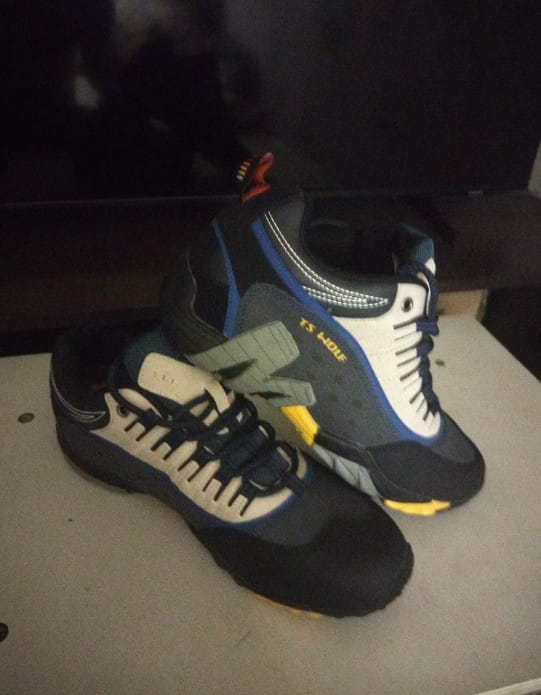 Customer photo review of Chaussures de randonnée et d'escalade en montagne en cuir véritable