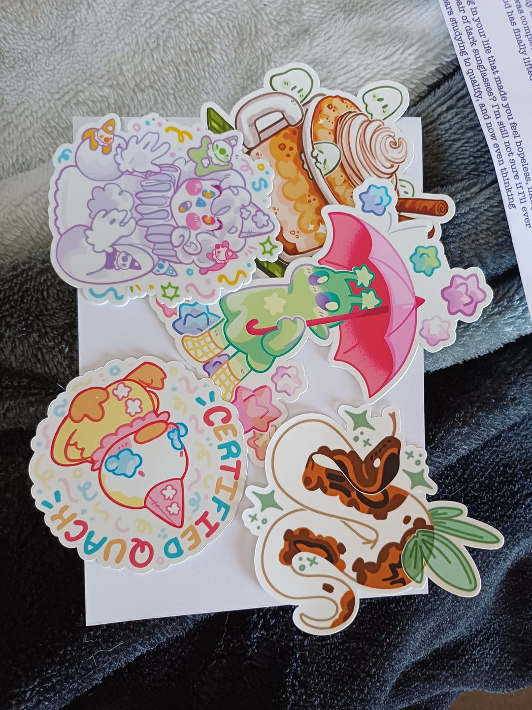 Customer photo review of Sticker Mystery Packs!
