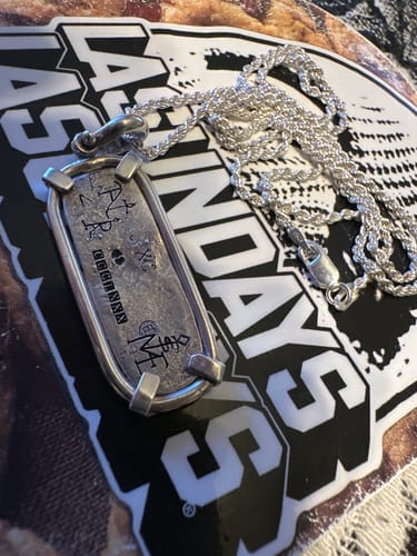 Customer photo review of Limited Edition - Atocha Silver Bar Pendant - Silver Mount