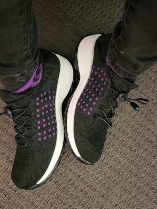 Customer photo review of Baskets Légères et Respirantes pour Femme - Confort et Style