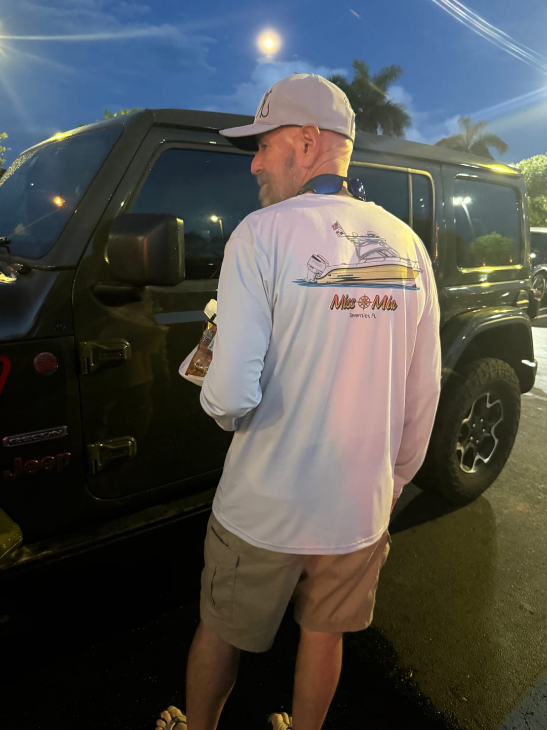 Customer photo review of Mens Captain & Crew Drifit Custom Boat Shirts - Long Sleeves