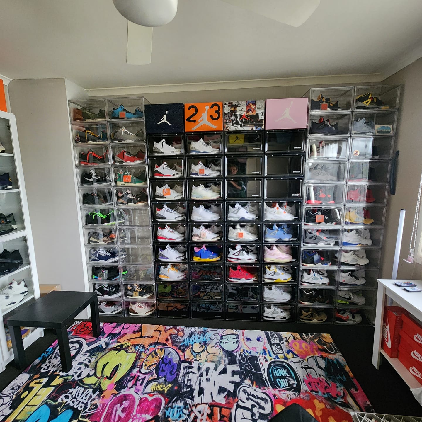 Customer photo review of Magnetic Sneaker Display Case - Buy Bulk (6pcs)