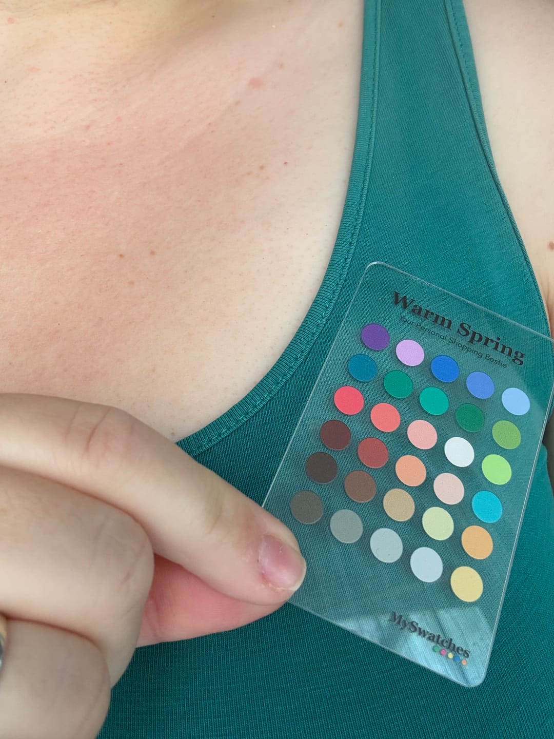 Customer photo review of Personal Swatch Card