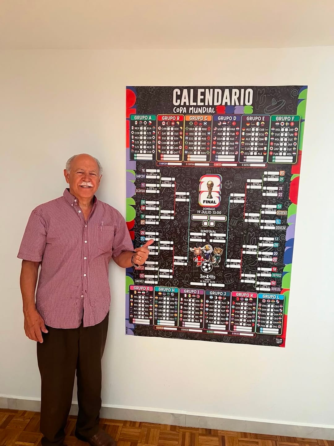 Customer photo review of Calendario Mundial 2026