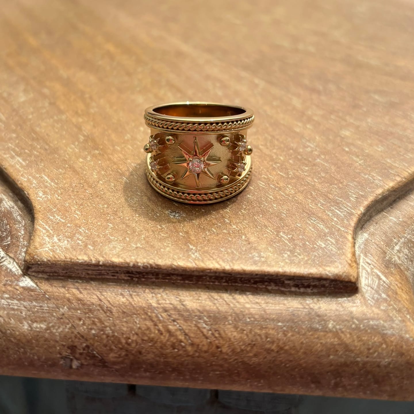 Customer photo review of The Gold Constellation Ring