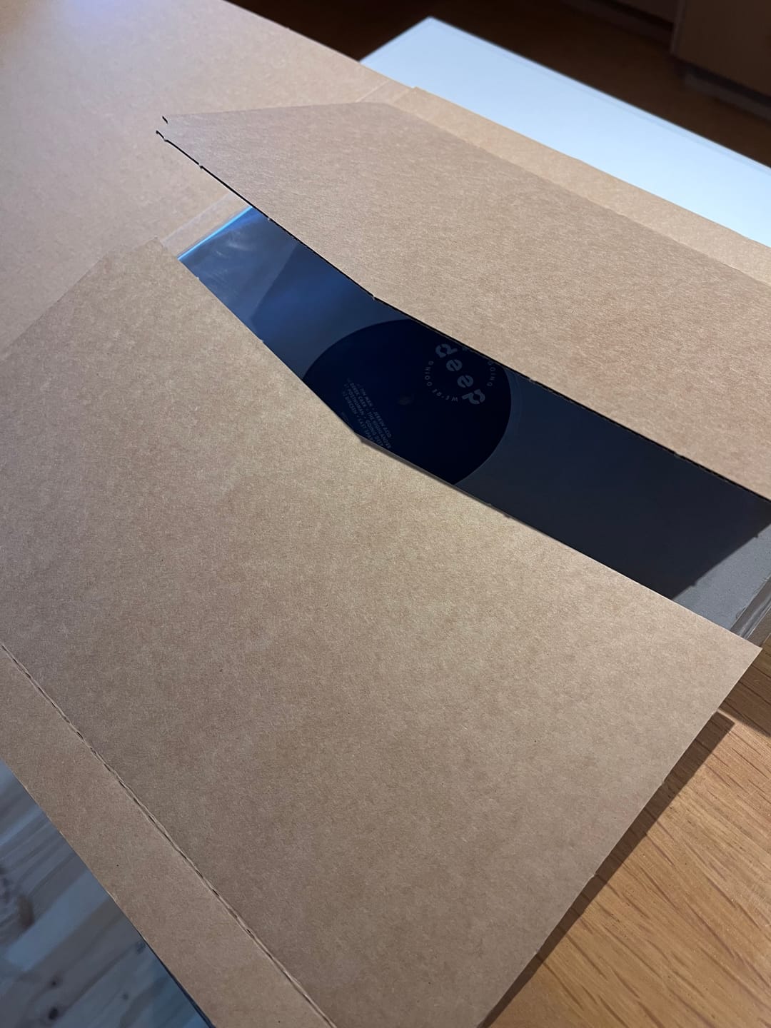 Customer photo review of Self Sealing LP Vinyl Record Wrap Mailer 335 x 335 x 60mm V6