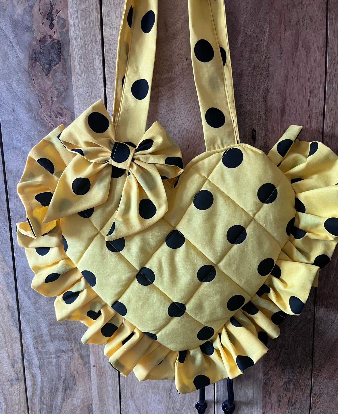 Customer photo review of Large Polka Dot Polycotton Fabric