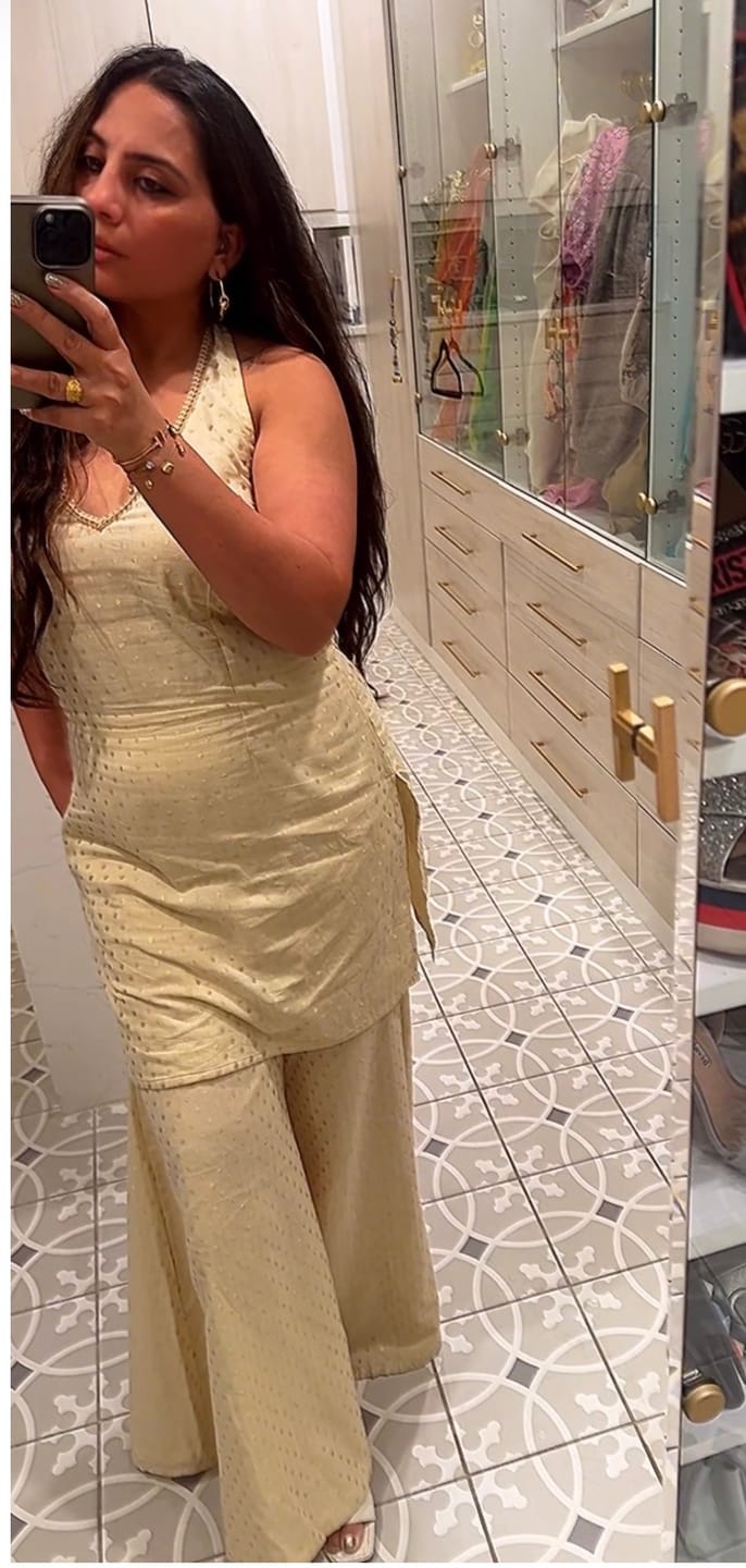 Customer photo review of Mastaani Punch Pink Kurta Sharara Set