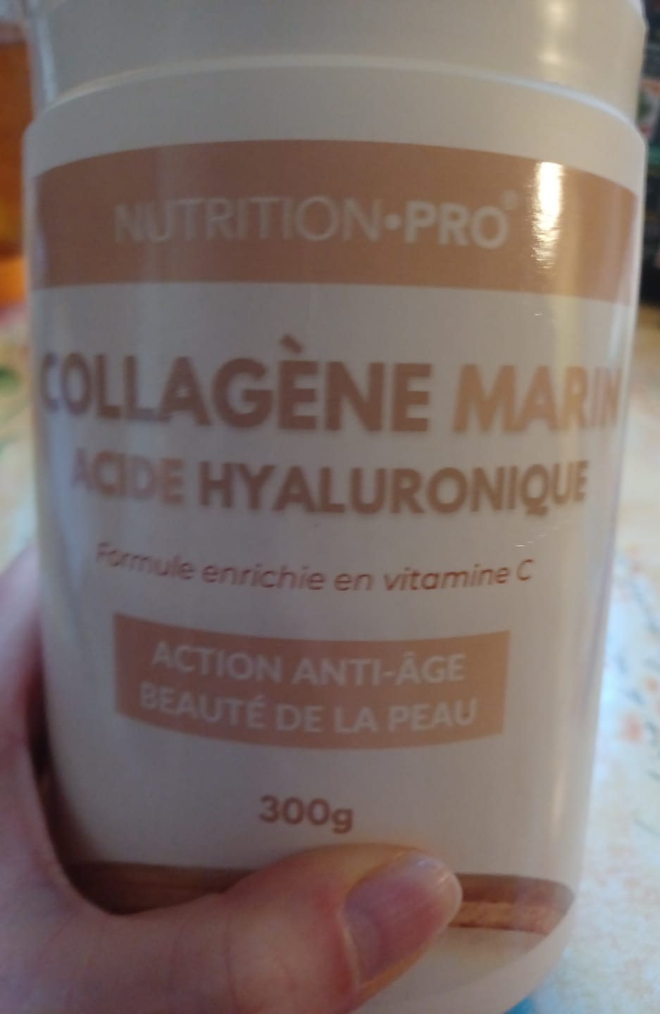 Customer photo review of COLLAGÈNE MARIN NATICOL® / ACIDE HYALURONIQUE (EN POUDRE) - 300G
