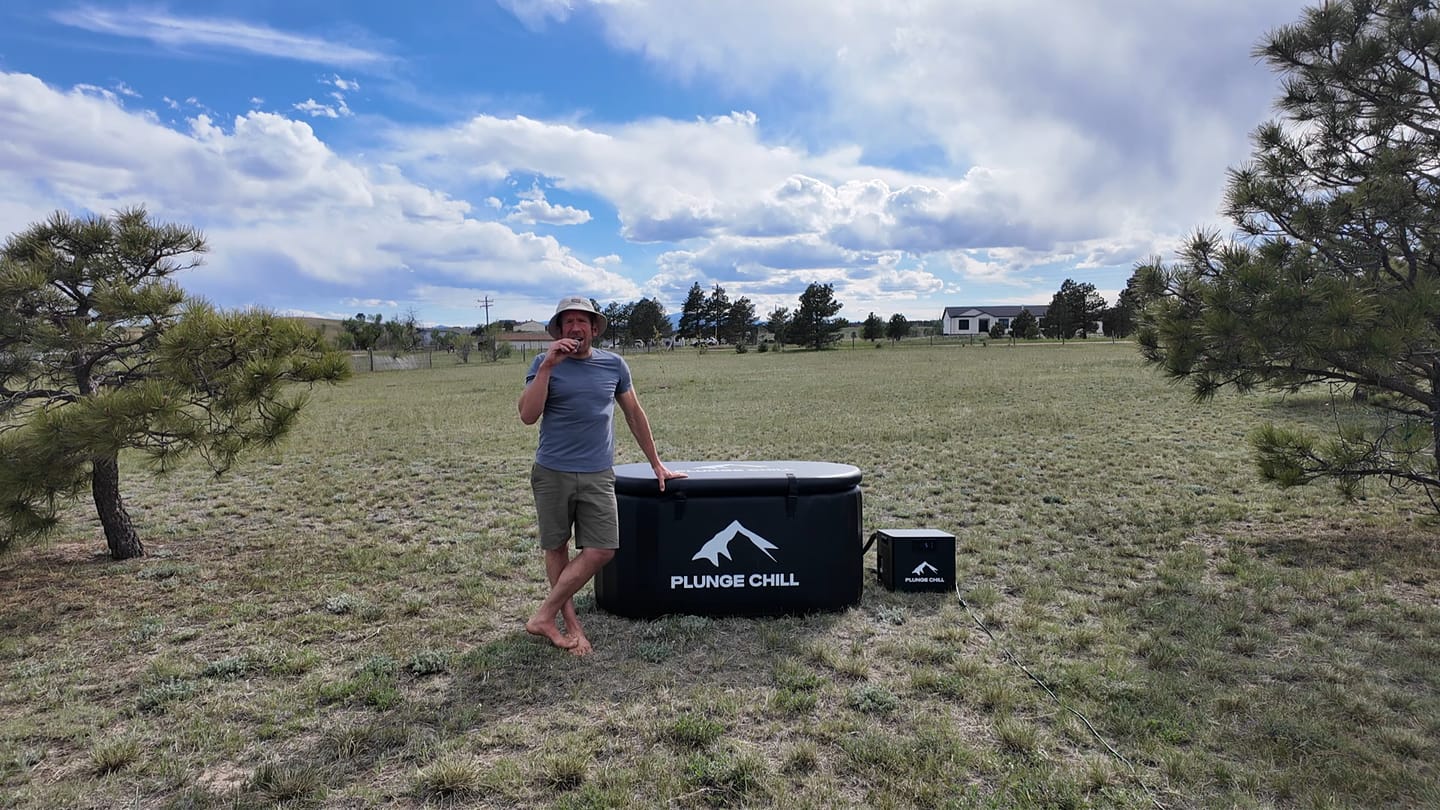 Customer photo review of Cold Plunge Chiller + Pro Tub