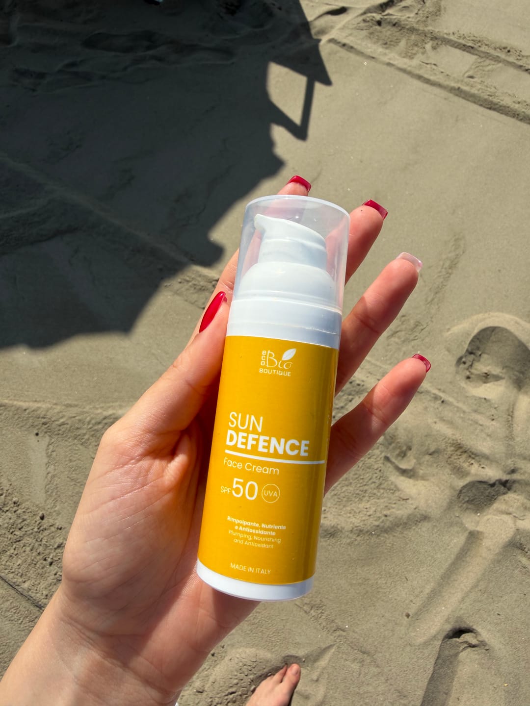 Customer photo review of Sunscreen Face Cream SPF50 - Sun Defence