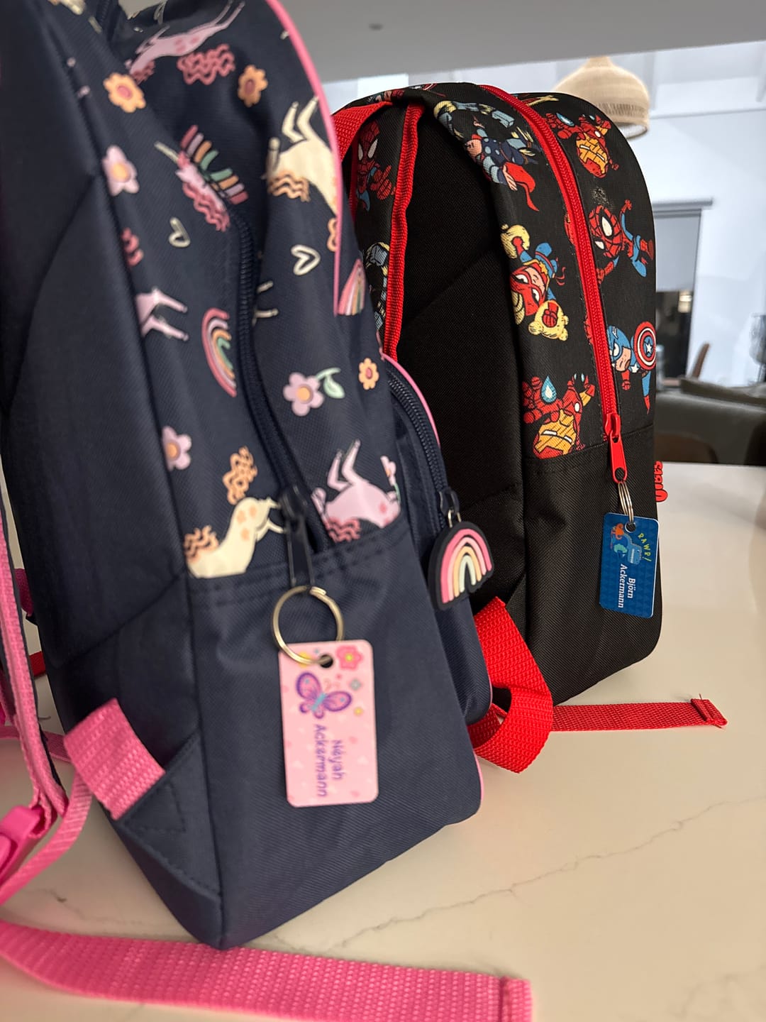Customer photo review of Colour Mini Bag Tags - Designer themes