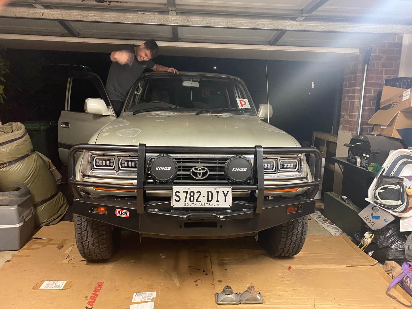 Customer photo review of 4X6" LED Colour Chasing Headlights