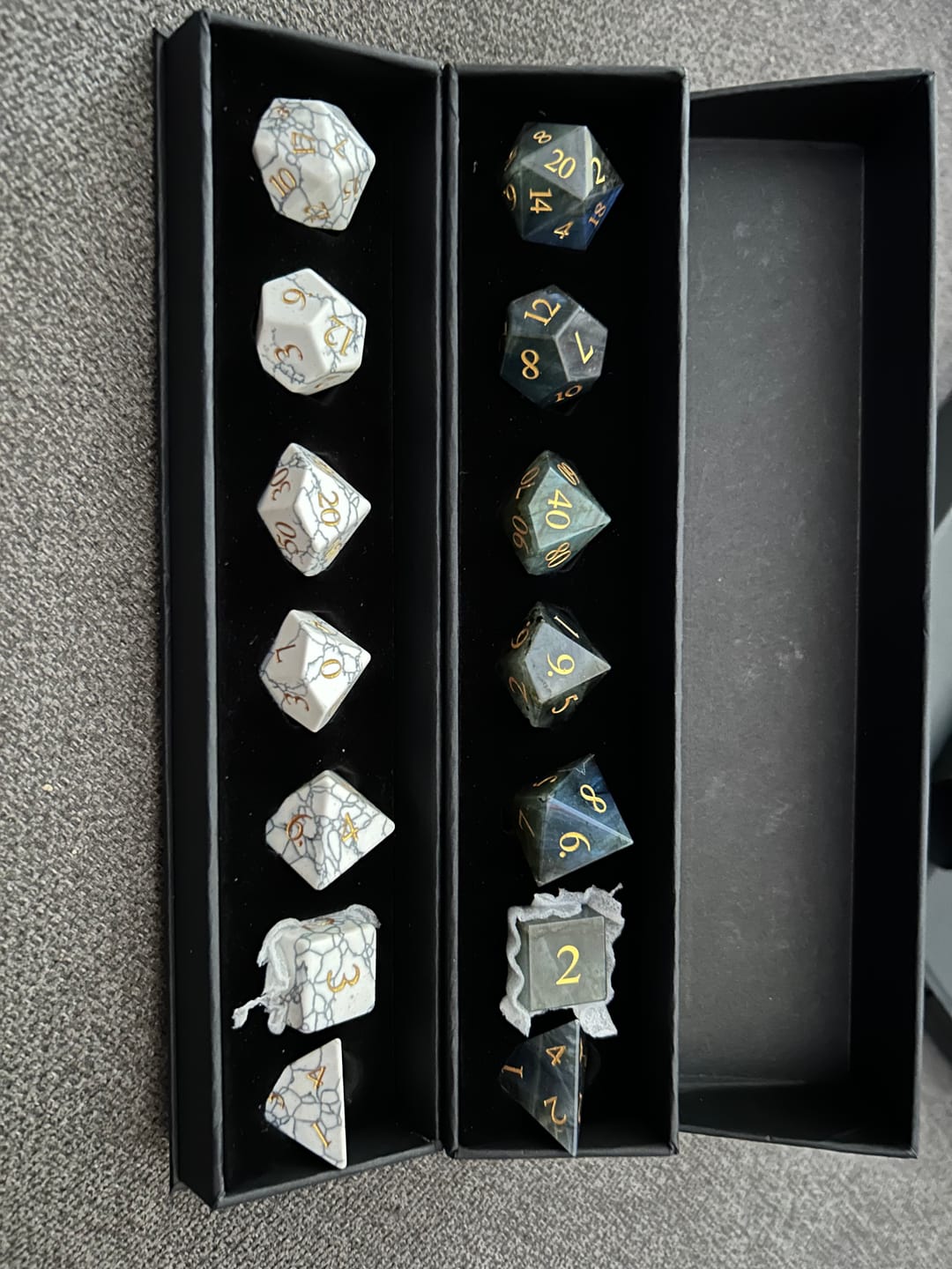 Customer photo review of Collector’s Stone Dice Bundle